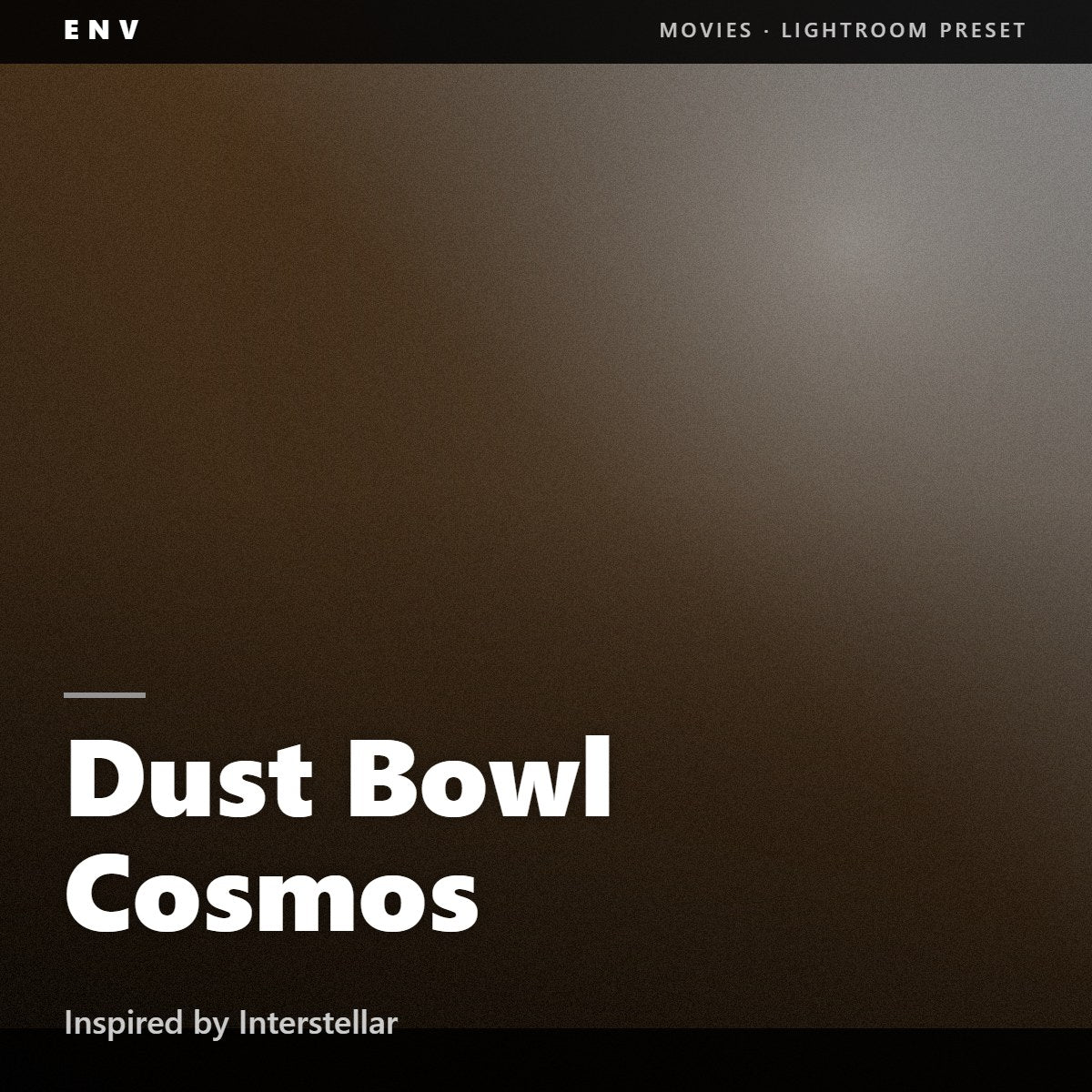 Dust Bowl Cosmos – Inspired by Interstellar