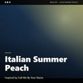Italian Summer Peach – Inspired by Call Me By Your Name