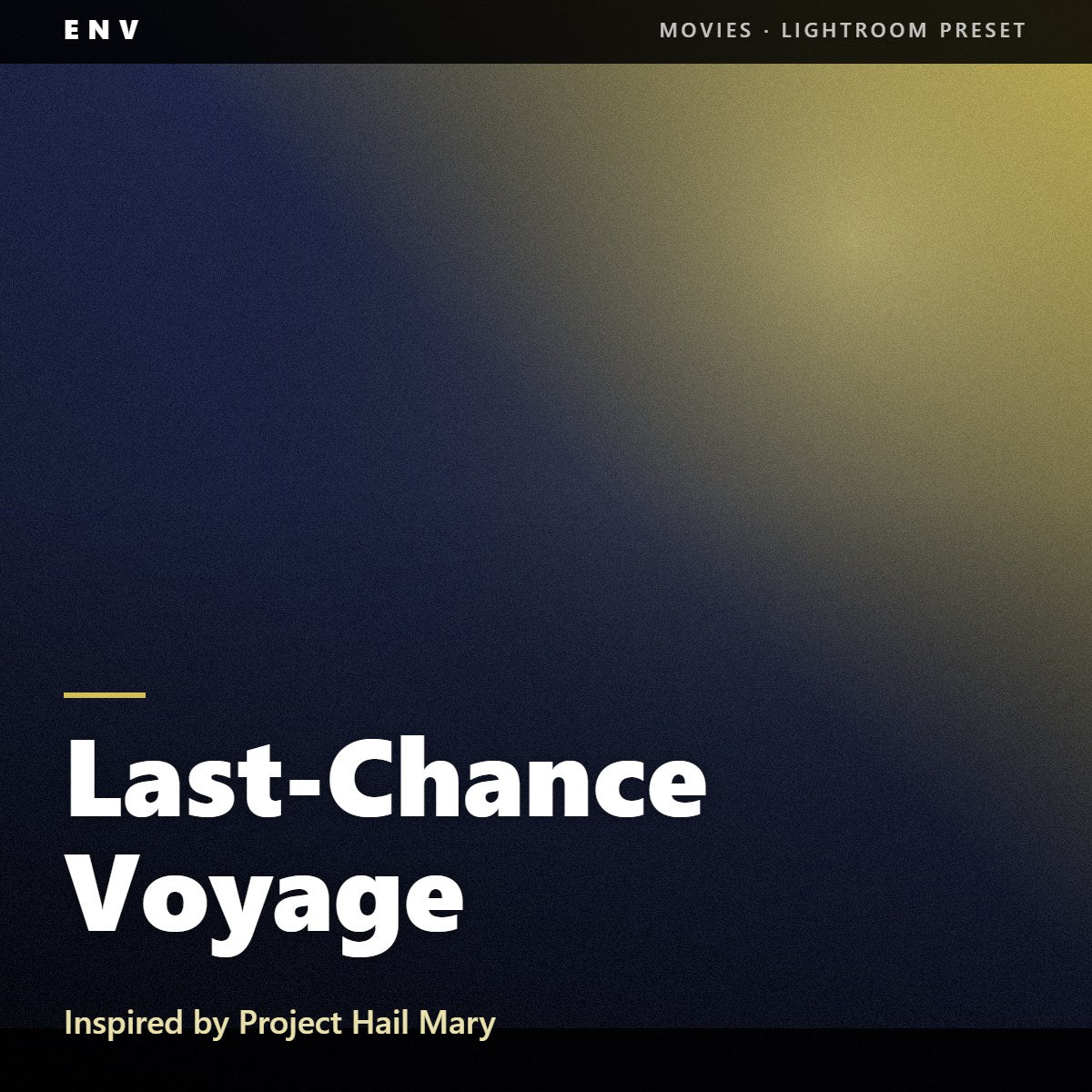 Last-Chance Voyage – Inspired by Project Hail Mary