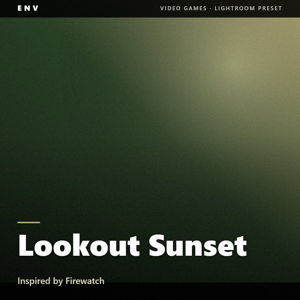 Lookout Sunset – Inspired by Firewatch