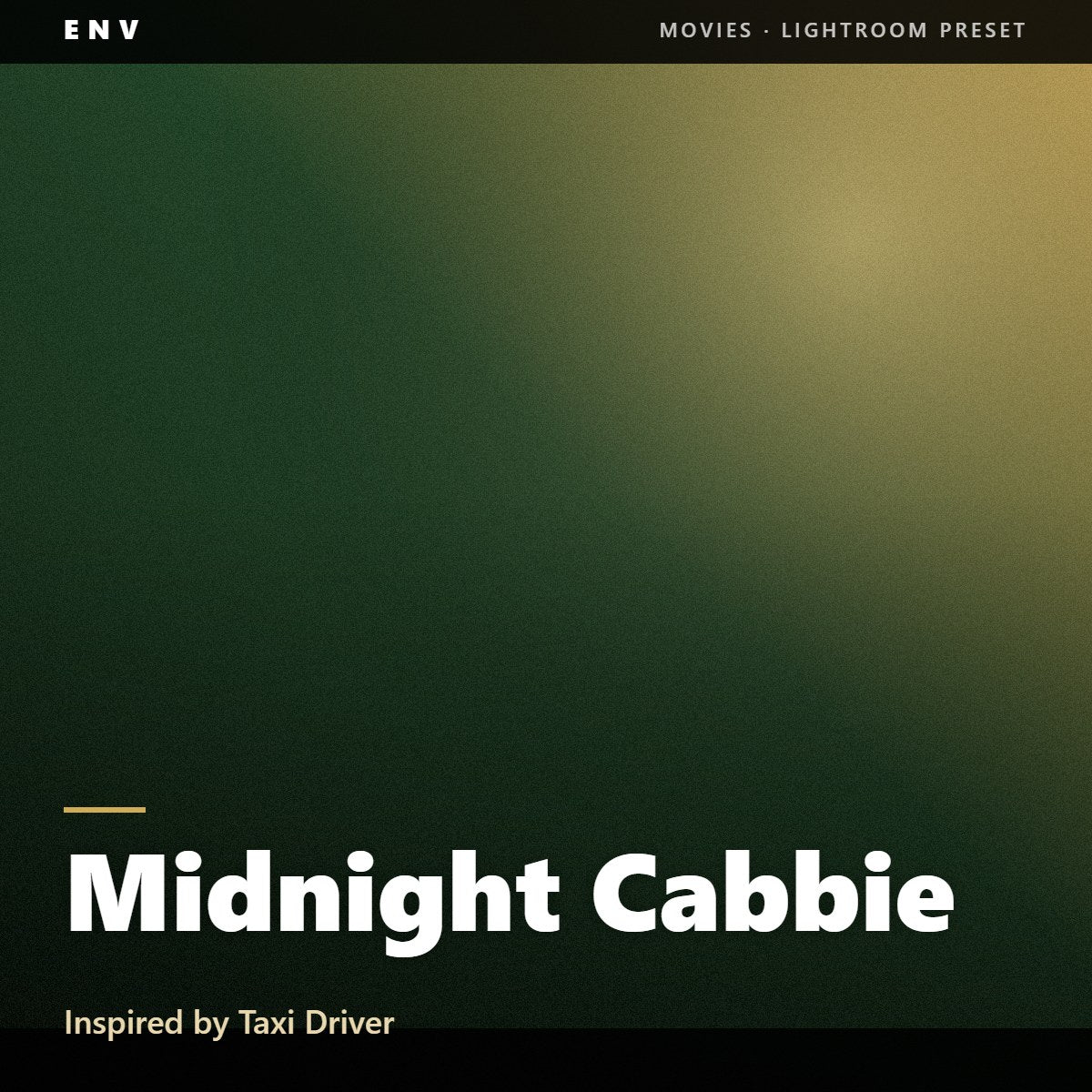 Midnight Cabbie – Inspired by Taxi Driver
