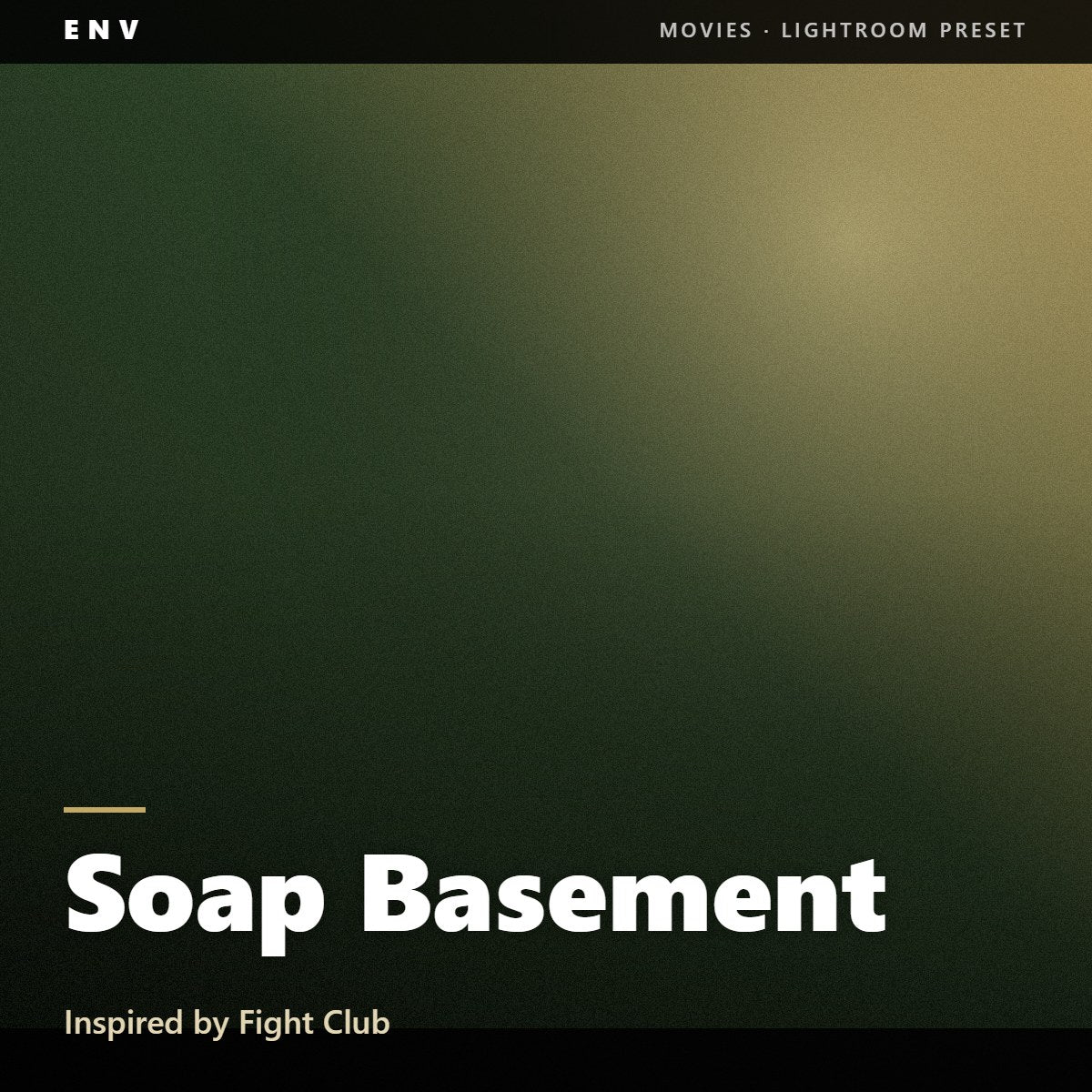 Soap Basement – Inspired by Fight Club