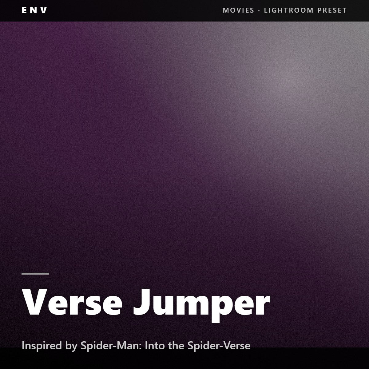 Verse Jumper – Inspired by Spider-Man: Into the Spider-Verse